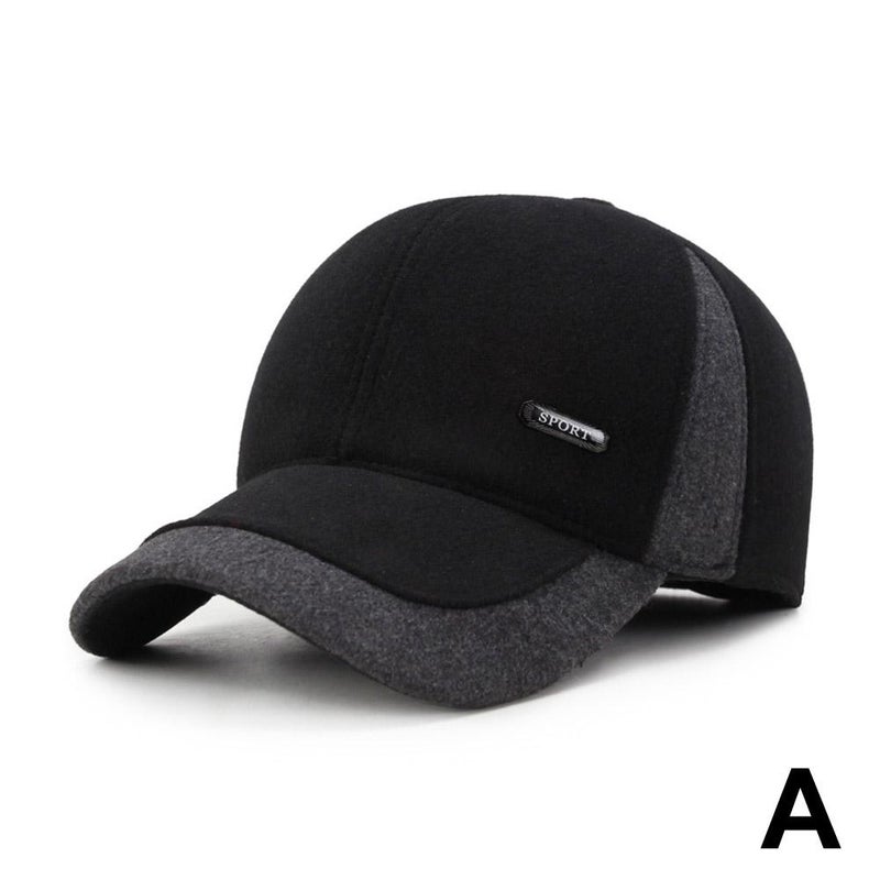 Men's winter baseball cap, warm style, casual style, winter ear flap cap, duckbill cap, sports cap